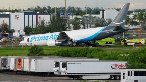 EMERGENCIA EN MIAMI: cinco muertos tras accidente de avión de carga de Amazon en el aeropuerto