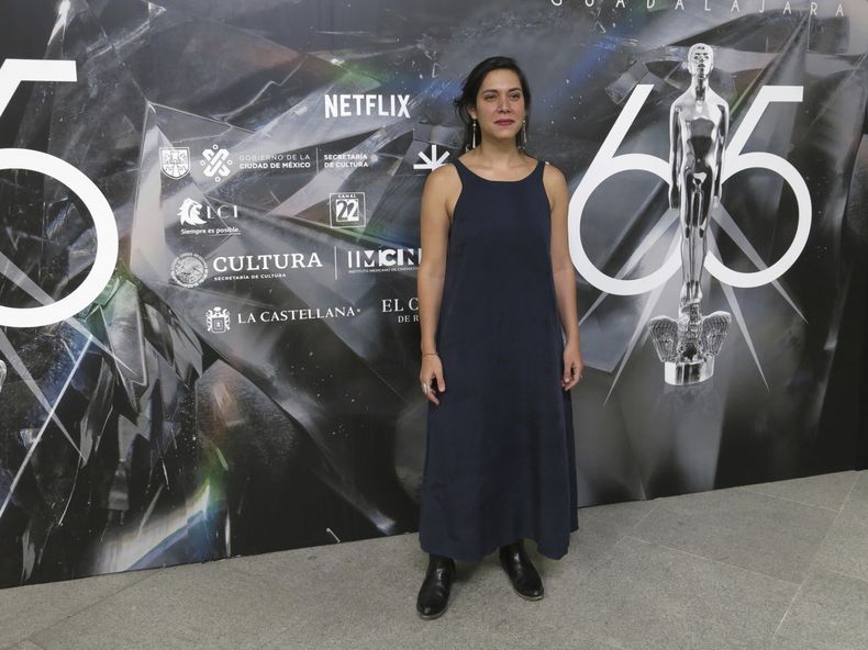 La directora Liora Spilk, del documental Pedro, posa a su llegada al almuerzo de nominados de la 65a edición del Premio de Ariel de la Academia Mexicana de Artes y Ciencias Cinematográficas, en la Ciudad de México, el jueves 3 de agosto de 2023. (Foto AP/Berenice Bautista)
