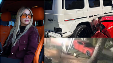 destrozan un costoso mercedes g63 de cubana en miami y ofrece $15 mil de recompensa para identificar a los culpables