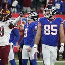 Giants y Commanders empatan al quedar corta patada de Gano