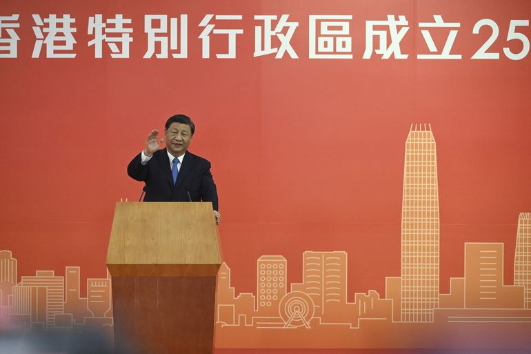 Xi llega a Hong Kong para celebraciones del 25 aniversario