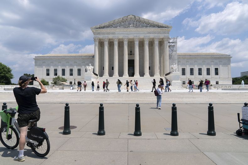 La sede de la Corte Suprema de Estados Unidos en Washington el 18 de junio del 2024. (Foto AP/Jose Luis Magana)