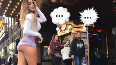 la venezonala que subio la temperatura en hollywood bailando despacito en plena calle