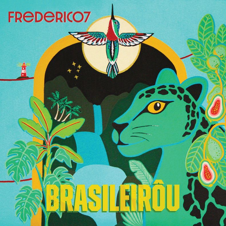 Esta imagen publicada por Lions Lair Records muestra la portada del álbum Brasileirôu de Frederico7. (Lions Lair Records via AP)