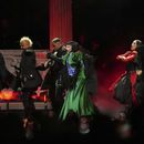 Lady Gaga presenta su concierto gratuito en la playa de Copacabana en Río de Janeiro, el sábado 3 de mayo de 2025. (Foto AP/Silvia Izquierdo)