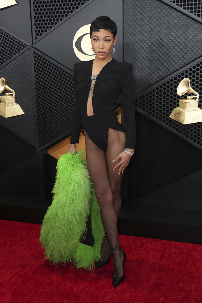 Coi Leray llega a la 66a entrega anual de los Grammy el domingo 4 de febrero de 2024 en Los Ángeles. (Foto Jordan Strauss/Invision/AP)