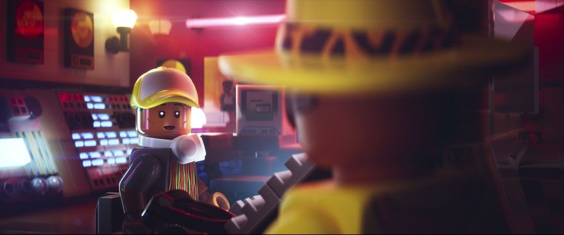 Esta imagen proporcionada por Focus Features muestra a los personajes de Lego Pharrell Williams, a la izquierda, en una escena de Piece By Piece. (Focus Features via AP)