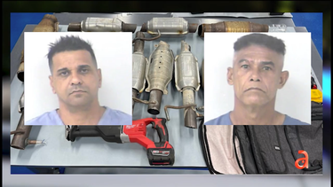 capturan a dos cubanos de miami tras ser descubiertos manejando un mercedes benz con 13 convertidores cataliticos robados