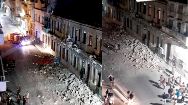 se desploma balcon en centro habana dejando a una joven herida