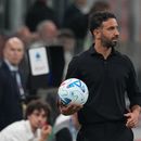 El técnico del AC Milan Ruben Amorim durante el partido contra Lecce en la Serie A, el domingo 20 de septiembre de 2026, Milán. (AP Foto/Antonio Calanni)