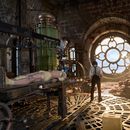 Esta imagen difundida por Netflix muestra a Jacob Elordi como La Criatura, a la izquierda, y Oscar Isaac como Victor Frankenstein, en una escena de Frankenstein. (Netflix vía AP)