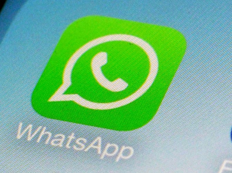 El ícono de WhatsApp en un smartphone en Nueva York el 19 de febrero del 2024. (AP foto/Patrick Sison)