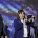 ARCHIVO - La excandidata presidencial de Argentina Patricia Bullrich se dirige a simpatizantes junto a Javier Milei en el acto de cierre de campaña, en Córdoba, Argentina, el 16 de noviembre de 2023. Bullrich fue nombrada como nueva ministra de Seguridad en el gobierno de Milei el 1 de diciembre. (AP Foto/Nicolás Aguilera, Archivo)