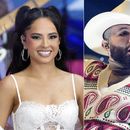 ARCHIVO - En esta combinación de fotografías, Becky G en Today de NBC en Nueva York el 25 de agosto de 2023, izquierda, Carín León en los Latin AMAs en Los Angeles el 20 de abril de 2023, centro, y Peso Pluma en la 24a entrega anual del Latin Grammy en Sevilla, España, el 16 de noviembre de 2023. La novena edición de los Latin AMAs se celebró el 25 de abril de 2024 en Las Vegas con números musicales en vivo de Becky G, Carín León y Peso Pluma. (Foto AP)