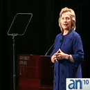 Hillary Clinton visita la Universidad de Miami.