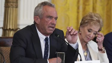 El secretario de Salud y Servicios Humanos estadounidense Robert F. Kennedy Jr en la Casa Blanca en Washington el 22 de mayo del 2025. (AP foto/Jacquelyn Martin)