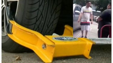 cubano de miami explota al encontrarse una ¨bota¨ en la rueda delantera de su carro: te vas a buscar un problema te voy a caer a plomazos 
