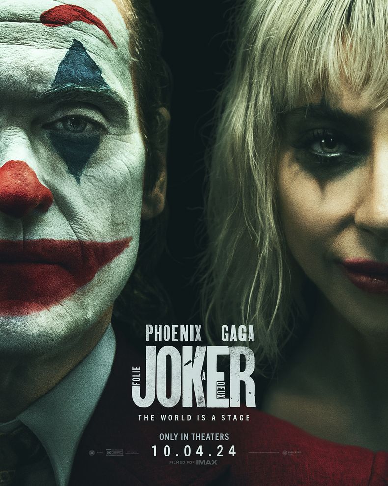 En esta imagen proporcionada por Warner Bros. Pictures el arte promocional de Joker: Folie à Deux. (Warner Bros. Pictures vía AP)