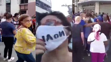 con actos de repudio el regimen ahoga concierto por la libertad en el barrio de san isidro