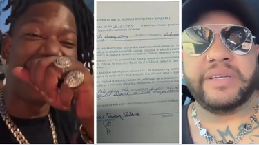 la pelea entre el taiger y ja rulay termina en la estacion de policia de zanja y una orden de alejamiento