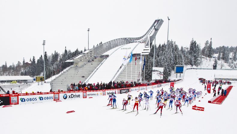 Imagen de la pista de esqu&iacute;a de Holmekollen, en Oslo, el 17 de marzo de 2013. (AP Photo/Vegard Grott, NTB scanpix, File)