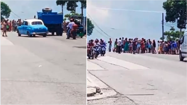 ¡corriente y comida!: crece la tension en la habana, estallan protesta frente al gobierno municipal de san miguel del padron