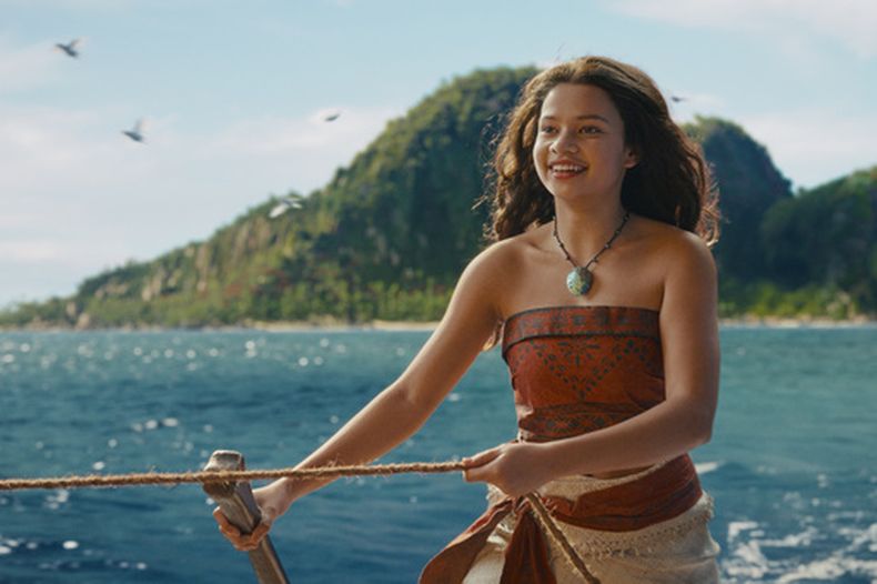 Esta imagen difundida por Disney muestra a Catherine Lagaaia en una escena de Moana. (Disney vÍa AP)