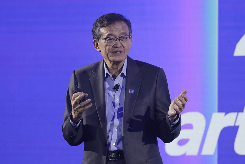 El CEO de Intel Lip-Bu Tan en un evento en Taipei, Taiwán, el 19 de mayo del 2025. (AP foto/Chiang Ying-ying)