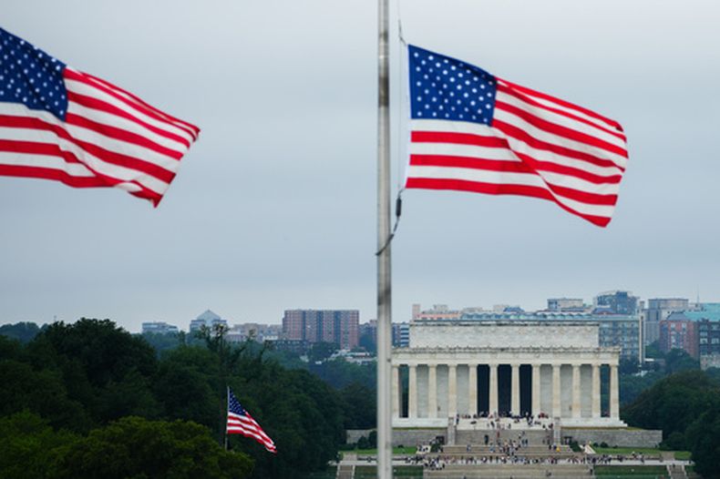 El Monumento a Lincoln en Washington, el 9 de julio del 2026. (AP foto/Julia Demaree Nikhinson)
