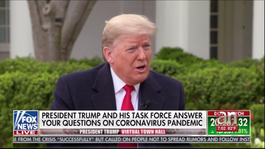 trump cree que el pais estara abierto a mediados de abril