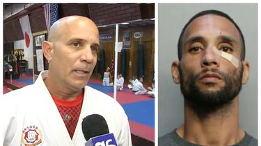 atrapan a ladron en hialeah  quien fue inmovilizado por profesor cubano de artes marciales