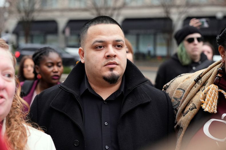 Kilmar Ábrego García en el tribunal en Nashville, Tennessee, el 26 de febrero del 2026. (AP foto/George Walker IV)