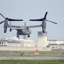 ARCHIVO - Un CV-22 Osprey del ejército estadounidense despega de la base Iwakuni, prefectura Yamaguchi, en el oeste de Japón, el 4 de julio de 2018. (Kyodo News vía AP, Archivo)