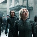 Esta imagen publicada por Marvel Studios muestra, de izquierda a derecha, Sebastian Stan, Hannah John-Kamen, Florence Pugh, Wyatt Russell y David Harbour en una escena de Thunderbolts. (Disney-Marvel Studios vía AP)