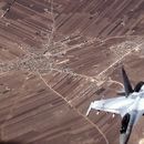 En esta imagen, tomada de un video distribuido por la Fuerza Aérea de EEUU, un SU-35 ruso vuela cerca de un dron MQ-9 Reaper estadounidense el 5 de julio de 2023, sobre Siria. (Fuerza Aérea de EEUU vía AP)