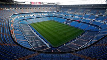 ARCHIVO -- Vista del estadio Santiago Bernabéu en Madrid, el viernes 30 de noviembre de 2018. (AP Foto/Manu Fernández)
