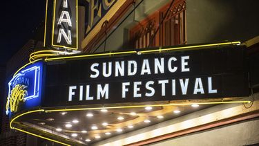 ARCHIVO - La marquesina del Teatro Egipcio aparece durante el Festival de Cine de Sundance en Park City, Utah, el 28 de enero de 2020. (Foto Arthur Mola/Invision/AP, archivo)