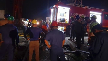 reportan voraz incendio en importante termoelectrica de la region occidental de cuba