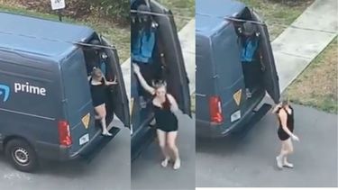 amazon despide a un repartidor tras ser captado en camara con una chica dentro de su furgoneta