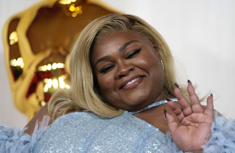 DaVine Joy Randolph llega a los Oscar el domingo 10 de marzo de 2024, en el Teatro Dolby en Los Ángeles. (AP Photo/Ashley Landis)