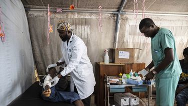Foto tomada en el hospital de Kyeshero en Goma, Congo, el 1 de febrero del 2025. (Foto AP/Moses Sawasawa)