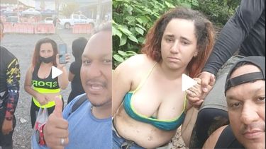 salen nuevos videos de la cubana rescatada por dos venezolanos en la selva del darien