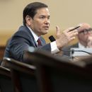 El secretario de Estado, Marco Rubio, durante una audiencia ante la Comisión de Asuntos Exteriores de la Cámara de Representantes en el Capitolio, el miércoles 21 de mayo de 2025, en Washington. (AP Foto/Mark Schiefelbein)