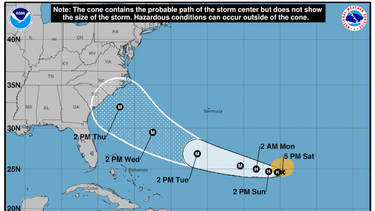 florence amenaza azotar costa este de eeuu ya como huracan