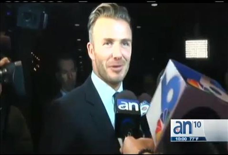 David Beckham llegó a Miami para anunciar que traerá a la ciudad un equipo de fútbol de la MLS.