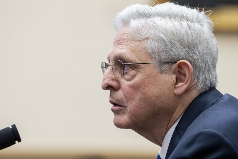 El secretario de Justicia estadounidense Merrick Garland en el Congreso en Washington el 4 de junio del 2024. .(Foto AP/Jacquelyn Martin)