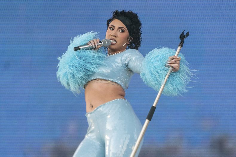 ARCHIVO -Kali Uchis se presenta en el Festival de Música y Artes de Coachella en el Empire Polo Club el domingo 23 de abril de 2023 en Indio, California. (Foto Amy Harris/Invision/AP, archivo)