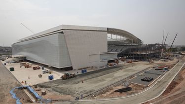 americateve | Imagen de las obras de construcci&oacute;n del estadio Itaquerao en Sao Paulo el mi&eacute;rcoles, 9 de abril de 2014. (AP Photo/Andre Penner)