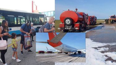 avion de sunwing aterriza de emergencia en varadero