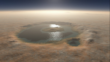 descubierto el primer lago de agua liquida en marte